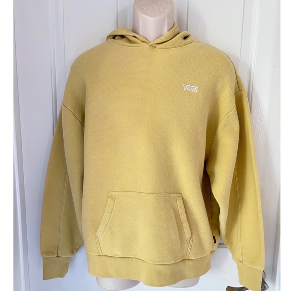 Vans Other - Vans ComfyCush Pullover Hoodie XS | Yellow Fleece Sweatshirt Small Logo